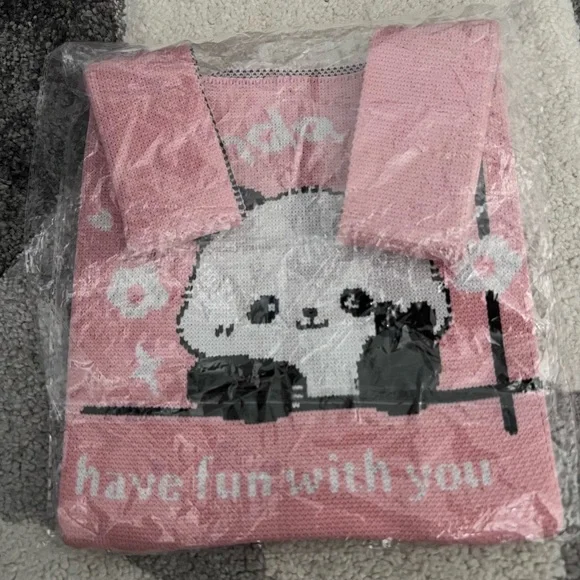 Mini tote style knit bag - Picture 7 of 8